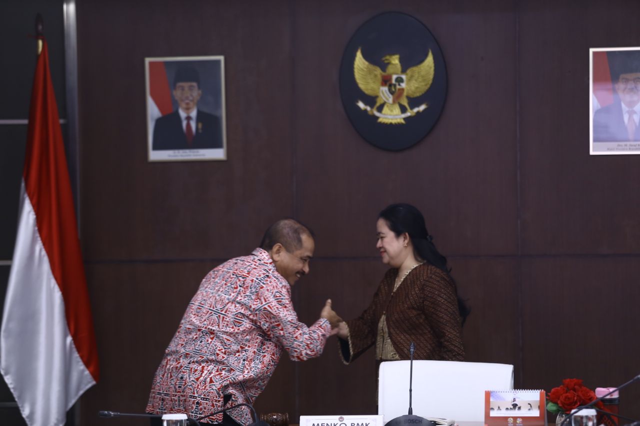 Menko PMK dan Menpar jelang Rakor. foto:ist