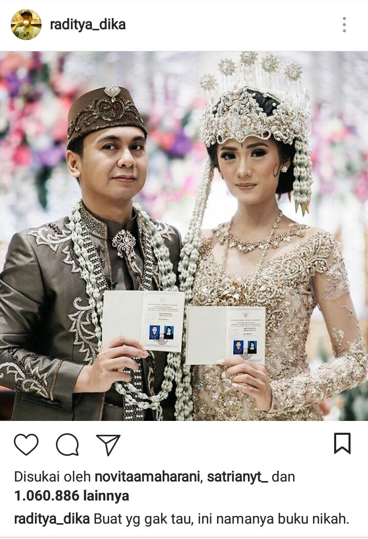 Unggahan Raditya Dika. (Instagram)