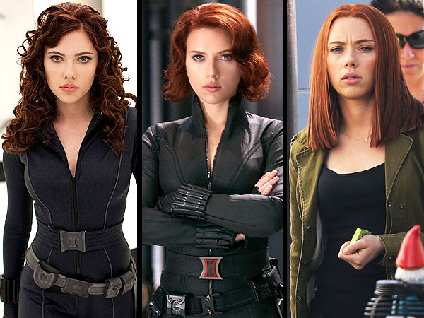 Transformasi rambut Black Widow.