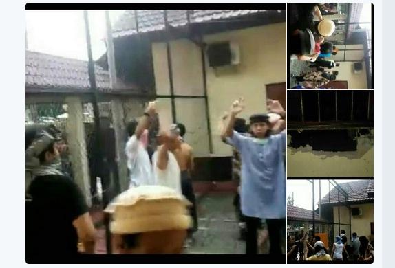 Narapidana terorisme Rutan Salemba cabang Mako Brimob Kelapa Dua, Depok. 