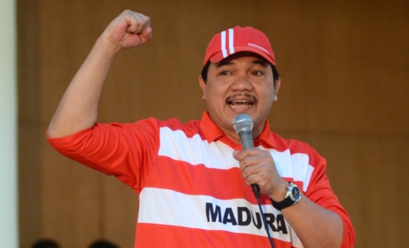 Presiden Madura United, Achsanul Qosasi. 