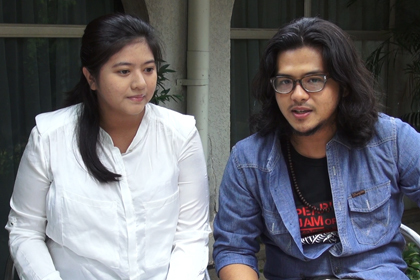 Pasangan Qory Sandioriva dan Ramon Y Tungka.