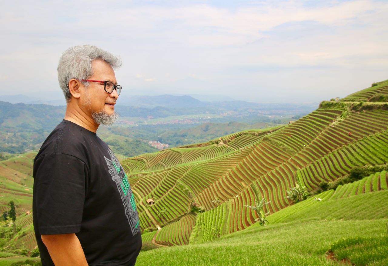 Sawah yang eksotis di Majalengka. foto:kemenpar