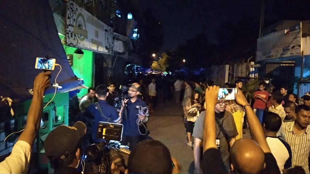 Situasi sekitar Jalan  Sikatan Gang IV, Manukan Surabaya Barat. (Foto: Haris/ngopibareng.id)