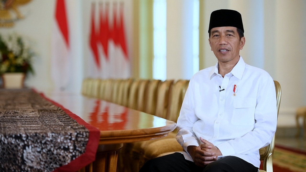 Presiden Joko Widodo di Istana Kepresidenan Bogor, Jawa Barat, 17 Mei 2018.