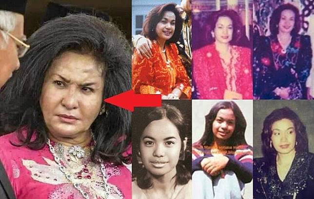 Foto kolase wajah Rosmah Mansor.