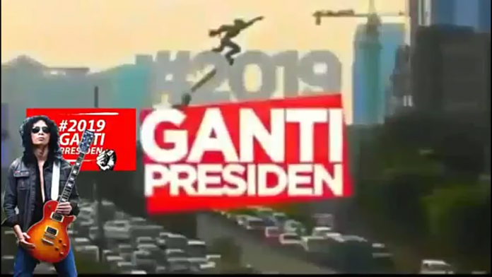 Hasil tangkap layar video lagu #2019GantiPresiden yang  disebut - sebut karya Ivan Eks Boomerang. (Youtube)