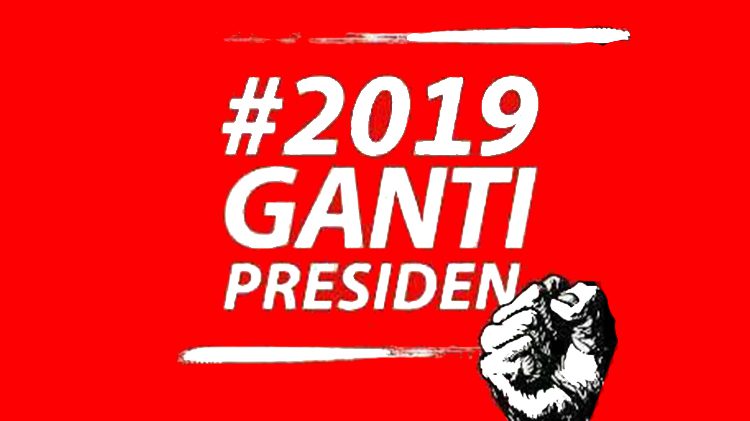 #2019GantiPresiden. (ist)