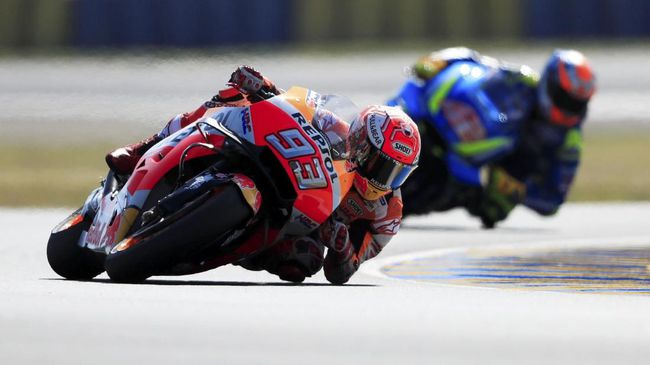 Marc Marquez makin kokoh di posisi puncak klasemen usai memenangkan MotoGP Prancis 2018. (Foto: REUTERS)