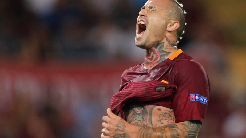 Radja Nainggolan saat berkostum AS Roma. foto:ist