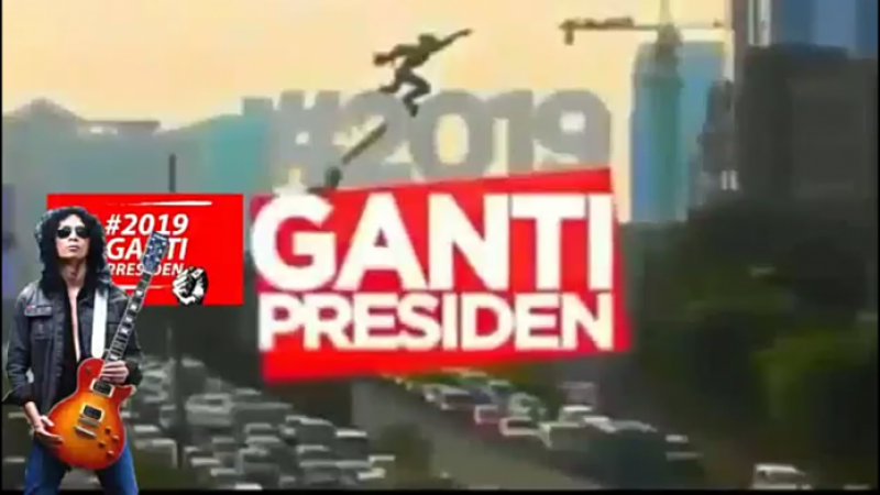 Hasil tangkap layar video lagu #2019GantiPresiden yang disebut - sebut karya Ivan Eks Boomerang. (Youtube)