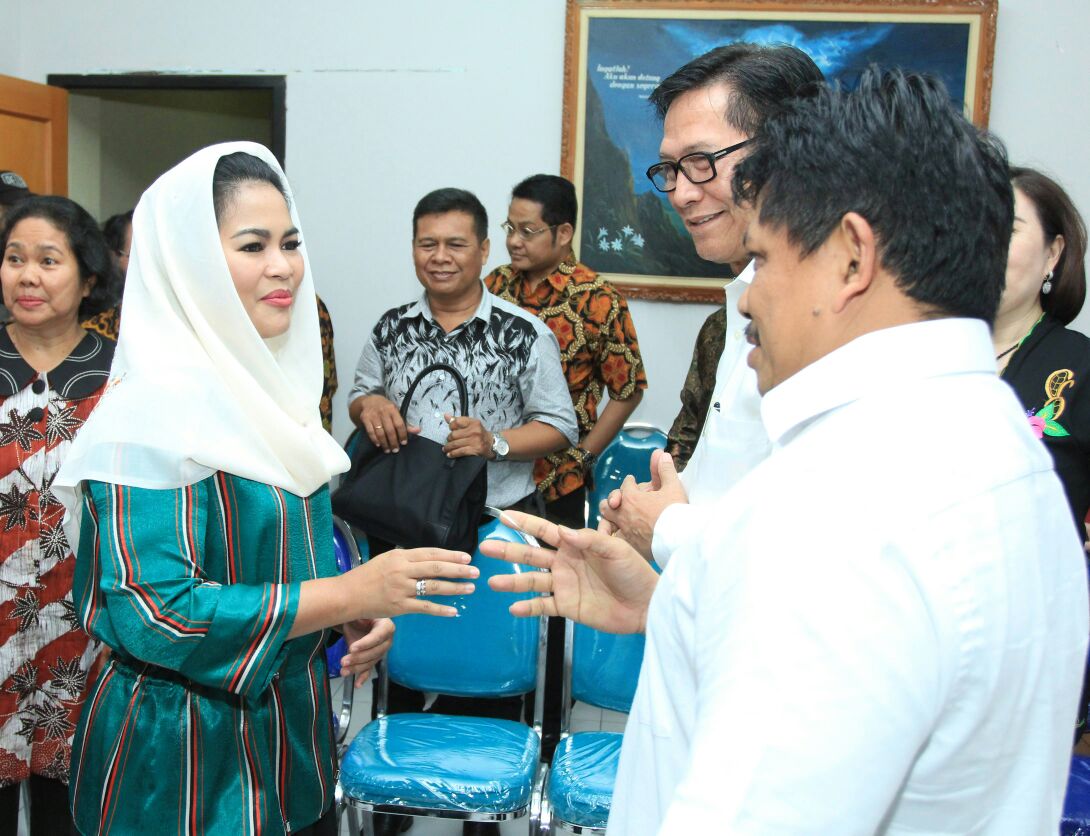 Puti Guntur bertemu Badan Musyawarah Antar Gereja (Bamag) Jawa Timur, Selasa, 22 Mei 2018.