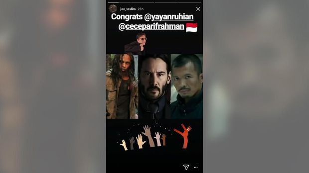 Unggahan Joe Taslim. (Instagram)