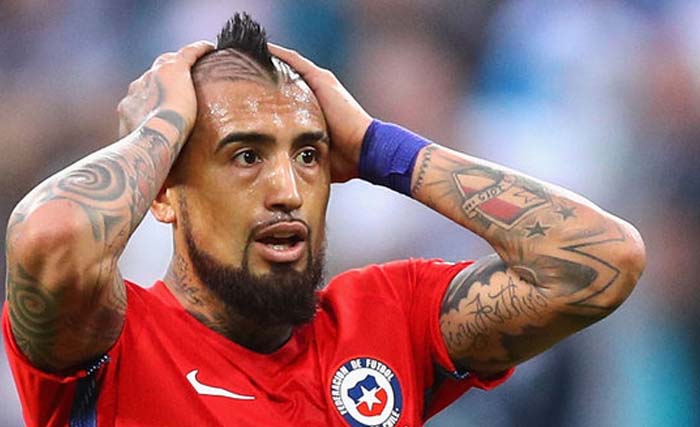 Bintang Bayern Munchen asal Chile, Arturo Vidal (31) sedang menghadapi masalah serius di Jerman. (foto: afp)