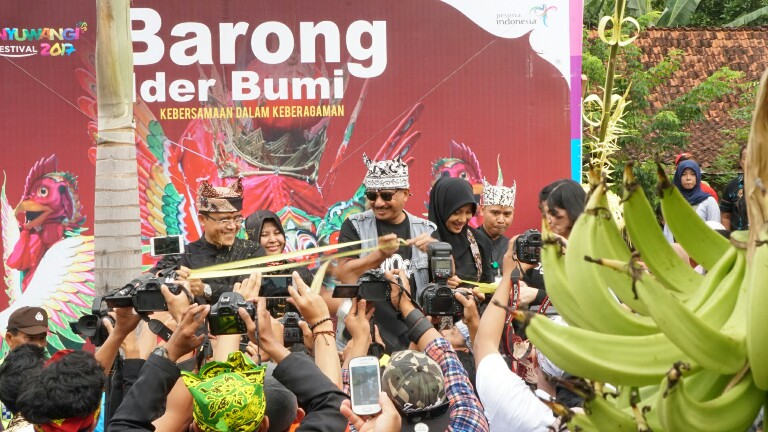 Barong Ider Bumi Tahun 2017 lalu yang sempat dihadiri Menpar Arief Yahya. foto:dokdisbudpar/banyuwangi