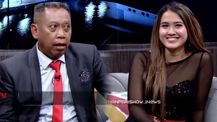 Tukul Arwana dan Meggy Diaz saat tampil di talkshow Hotman Paris Show.