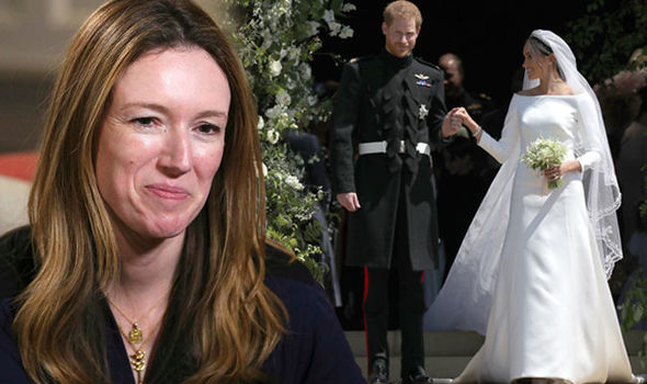 Clare Waight Keller dari rumah mode, Givenchy perancang gaun pernikahan Meghan Markle. foto: express.co.uk