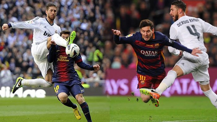 Sergio Ramos vs Lionel Messi.