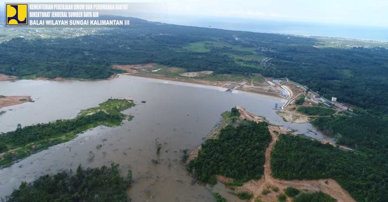 Bendungan Teritip Kota Balikpapan, Kalimantan Timur. (Foto: Dok. PUPR)