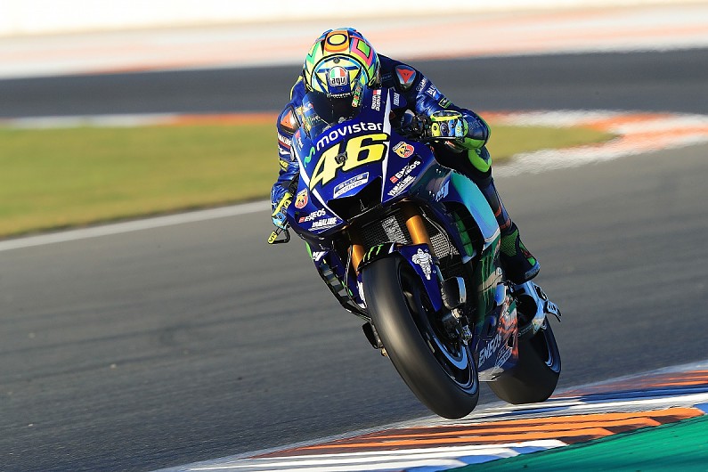 Pebalap Movistar Yamaha Valentino Rossi.