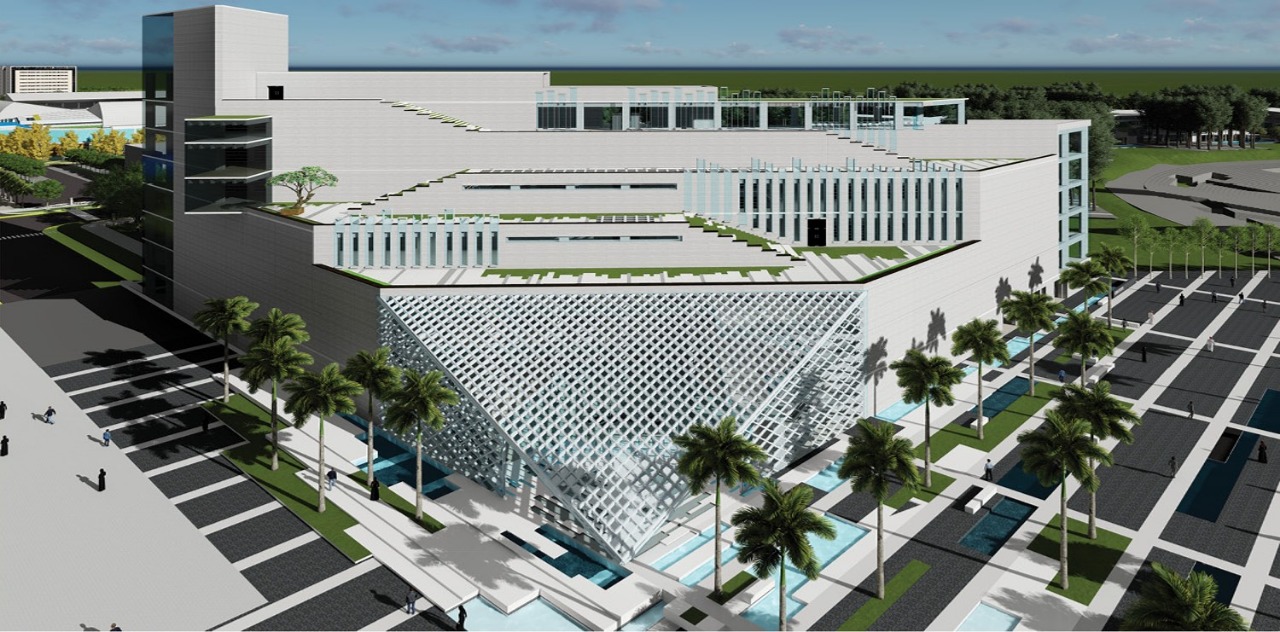 Masterplan desain Universitas Islam Internasional Indonesia (UIII), yang dibangun di Kompleks RRI, Cimanggis, Depok, Jawa Barat. (Foto: Dok. PUPR)