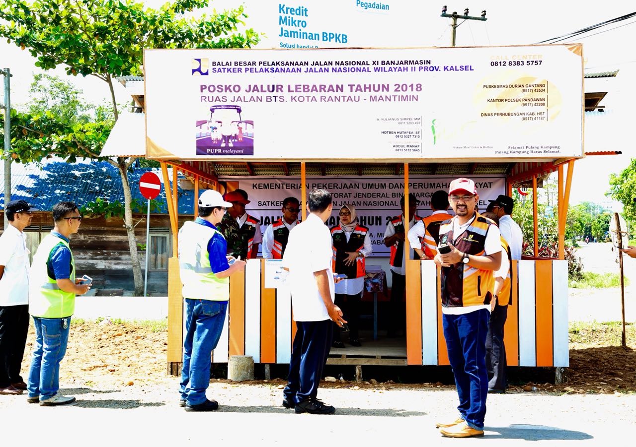 Posko Sapta Taruna yang tersebar di seluruh Indonesia. Posko tersebut memiliki fasilitas tempat istirahat, air minum, mushola dan alat berat untuk antisipasi kerusakan jalan akibat bencana alam. (Foto: Dok. PUPR)