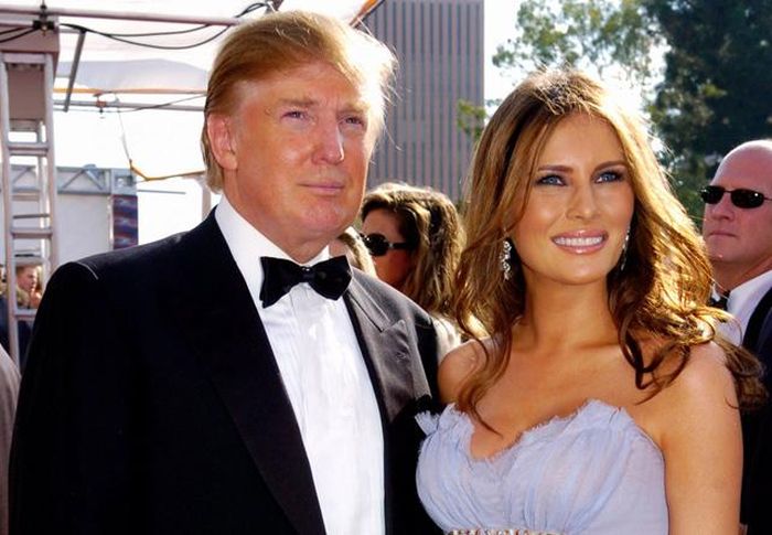 Presiden Amerika Serikat Donald Trump dan Ibu Negara Melania Trump.