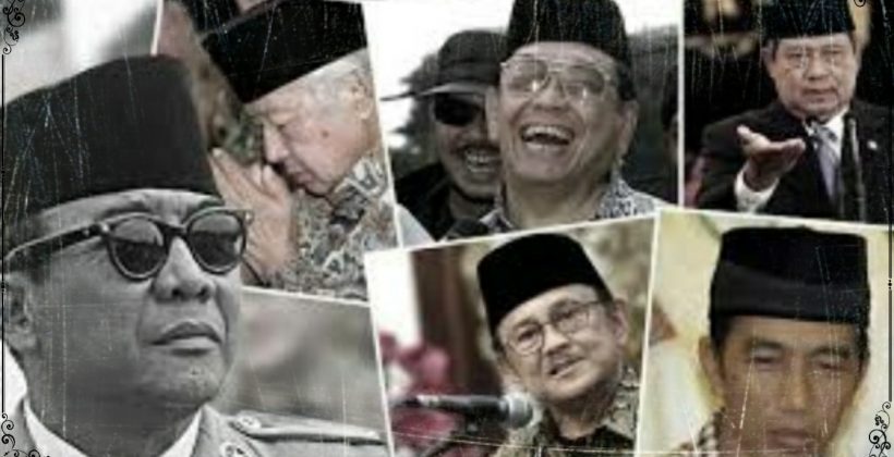 Kopiah dalam agenda para tokoh Indonesia. Ilustrasi/foto:songkok.co
