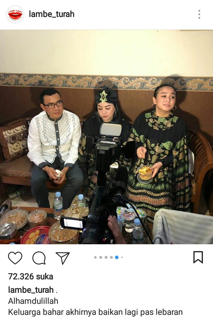 Kebersamaan Anisa dan Juwita ketika lebaran. (Instagram)