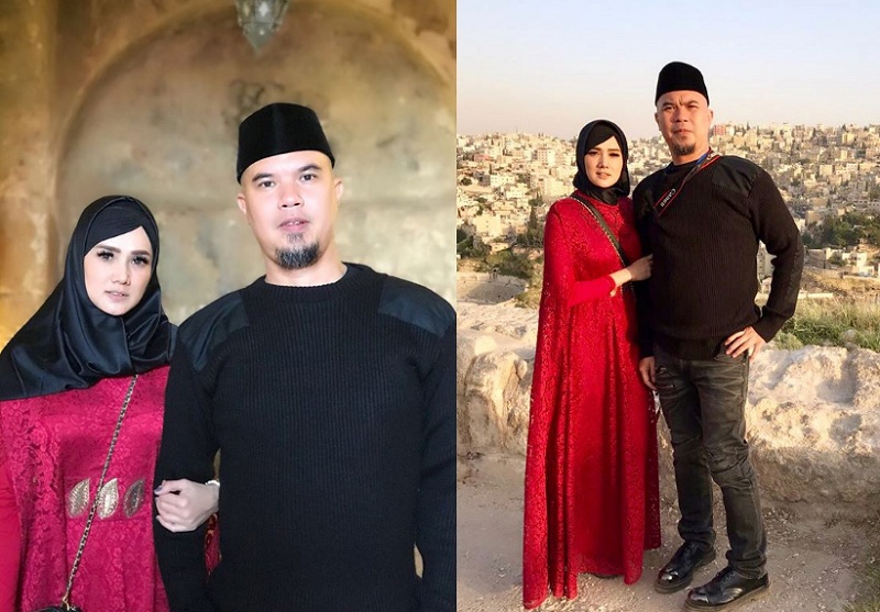 Pasangan Ahmad Dhani dan Mulan Jameela.