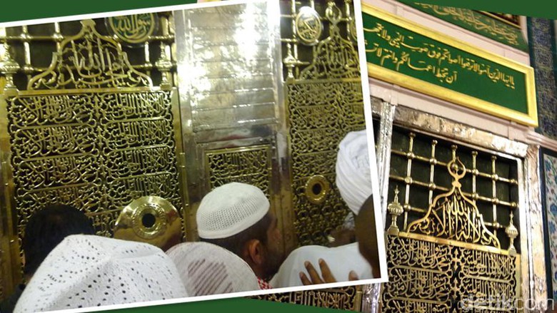 ZIARAH: Makam Rasulullah Saw di Raudhah, Madinah. (foto: ist)