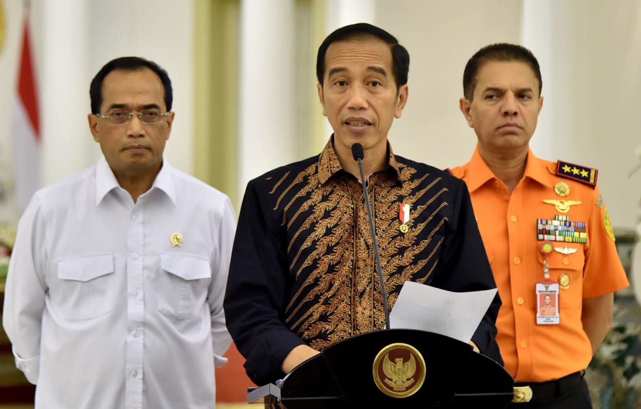 Presiden di Istana Kepresidenan Bogor, Jawa Barat, Rabu malam, 20 Juni 2018. (foto: Biro Pers Setpres) 