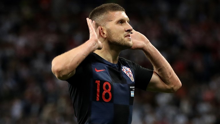 Rebic usai mencetak gol pertama Kroasia