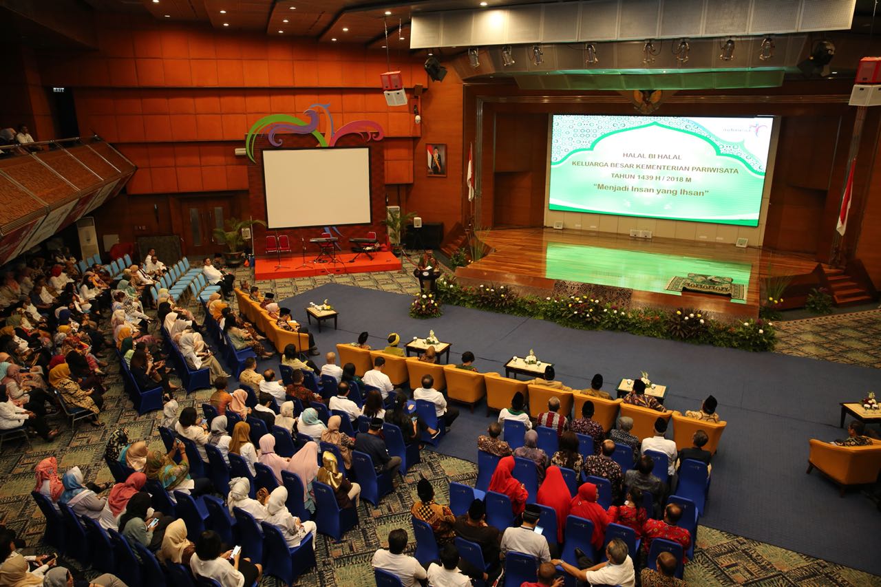 Gedung Sapta Pesona kembali berdenyut setelah cuti panjang lebaran. foto:kemenpar