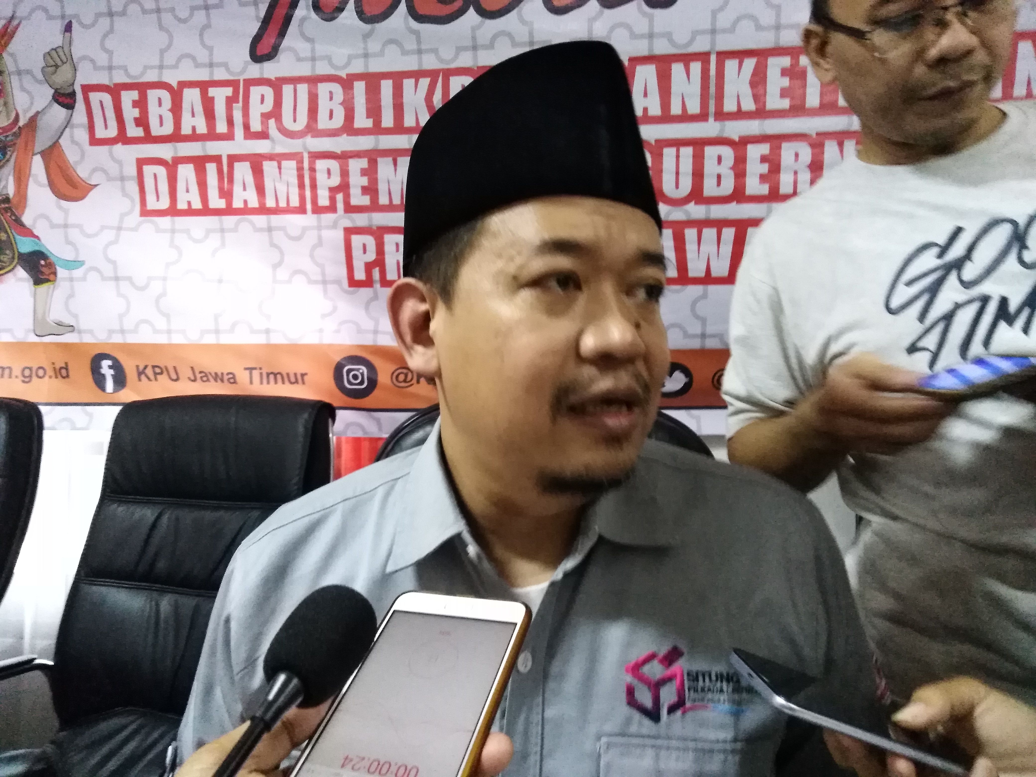 Komisioner Divisi SDM dan Parmas KPU Jatim Gogot Cahyo Baskoro. (foto: frd/ngopibareng.id) 