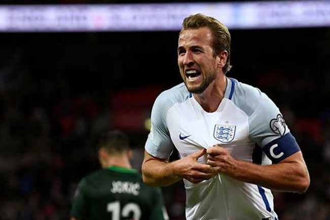 Harry Kane, andalan lini depan Inggris. 