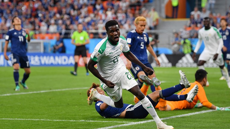 Pemain Senegal, Waunge menjebol gawang Jepang