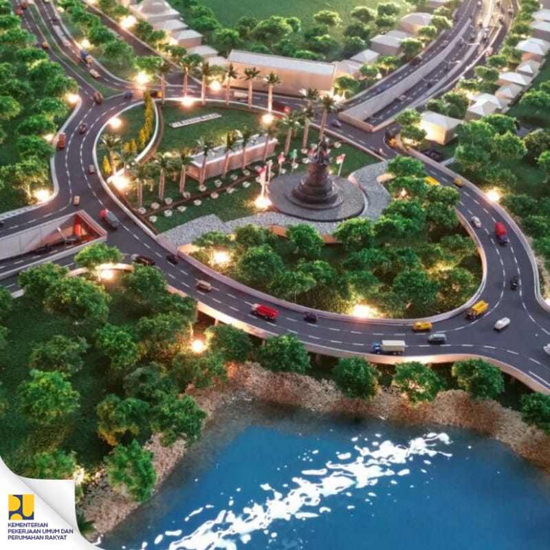  Underpass Simpang Tugu Ngurah Rai, Kota Denpasar, Bali. (Foto: Dok. PUPR)