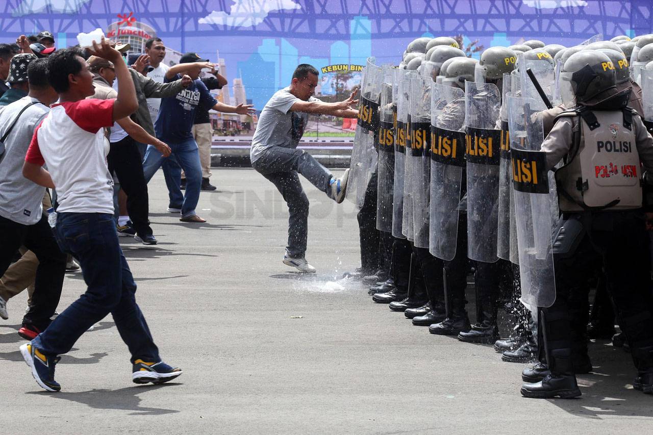 Simulasi pengamanan pilkada. (Foto: Istimewa)