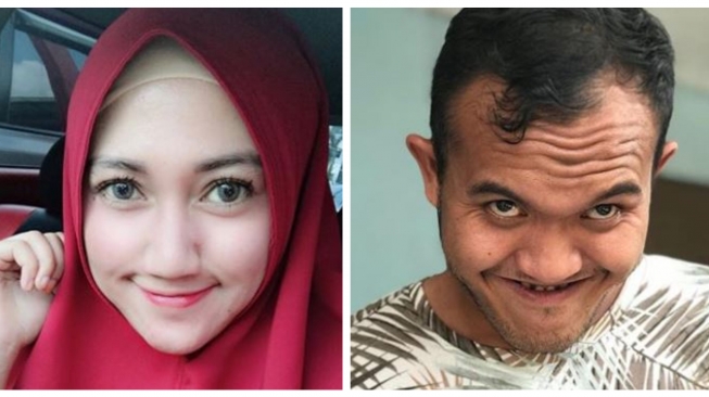 Pasangan Caisar Aditya Putra dan Almaratu Intan.