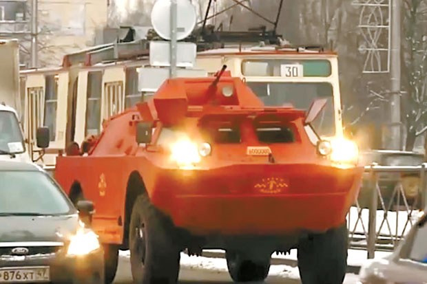 Penampakan armada taksi tank di Rusia. Foto: Odditycentral.com