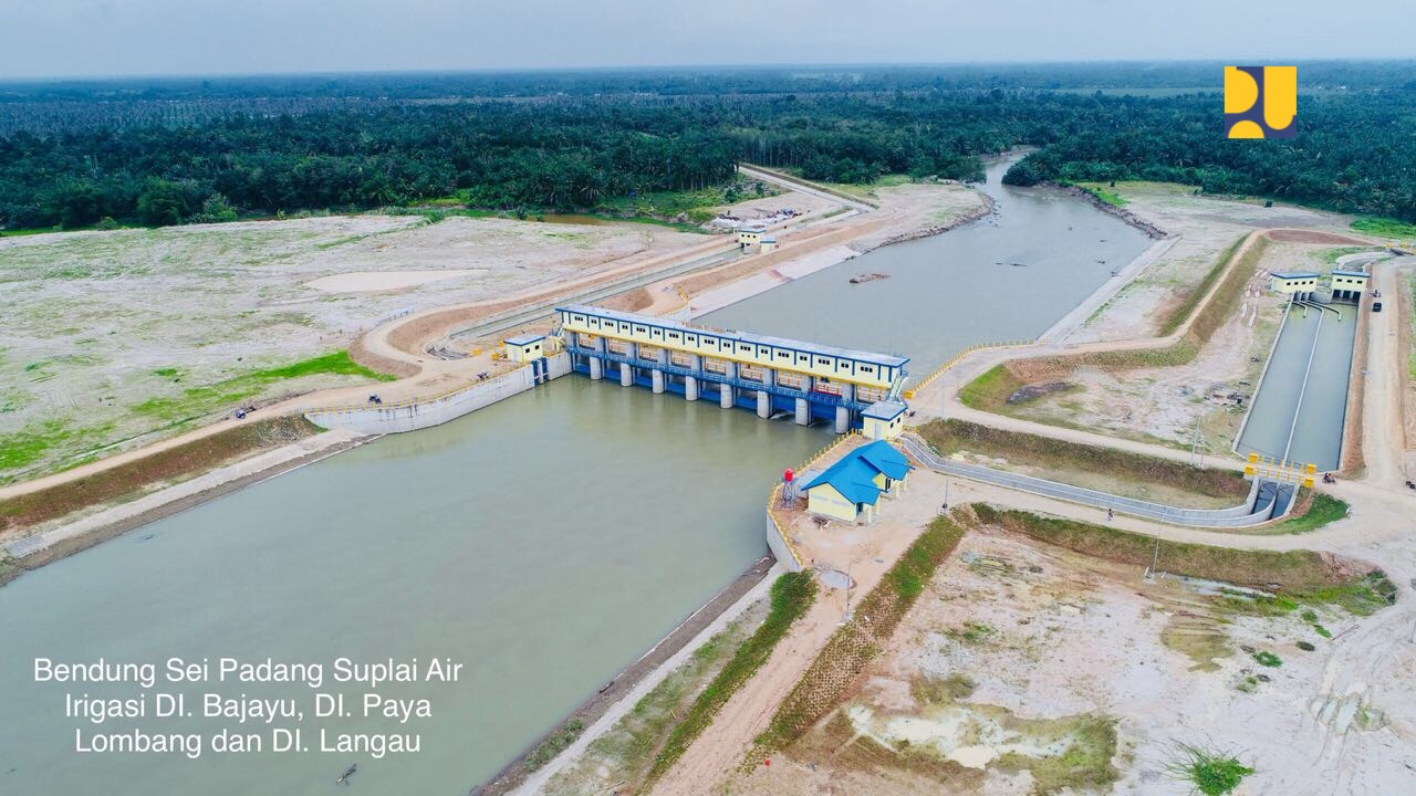 Infrastruktur sumber daya air yang digarap oleh Kementrian PUPR. (Foto: Dok. PUPR)
