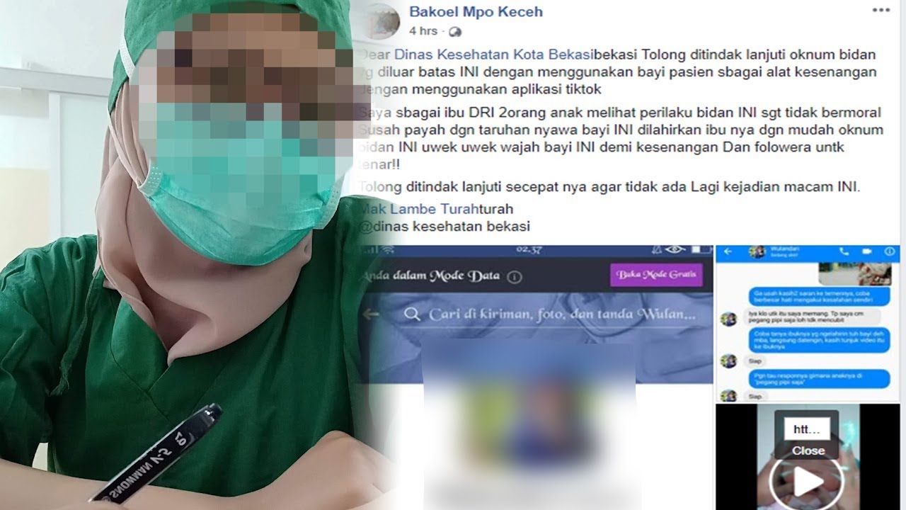 Akun Facebook Wulandari, diduga oknum bidan yang pakai bayi untuk Tik Tok. Foto: akun Facebook Bakoel Mpo Keceh.