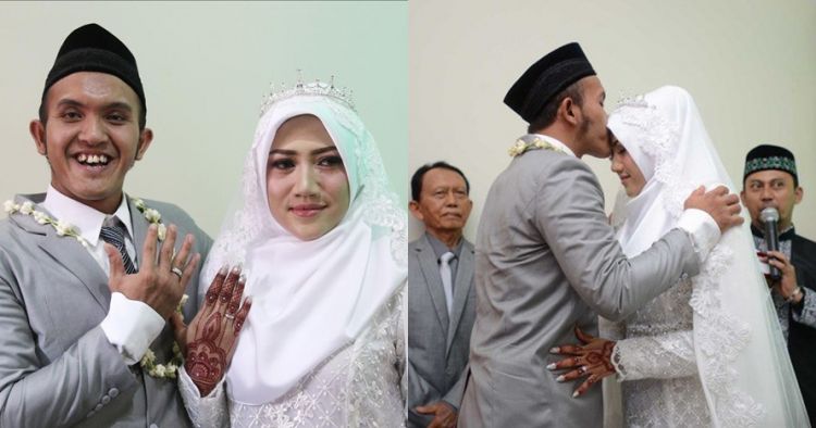 Pernikahan Caisar 'YKS' dan Almaratu Intan. (Kolase)