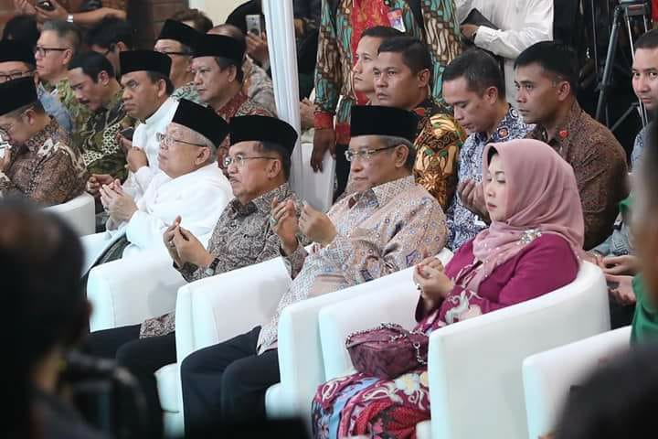 HALAL BIHALAL: KH Ma'ruf Amin ketika halal bihalal di PBNU Jakarta. (foto: pbnu for ngopibareng.id)