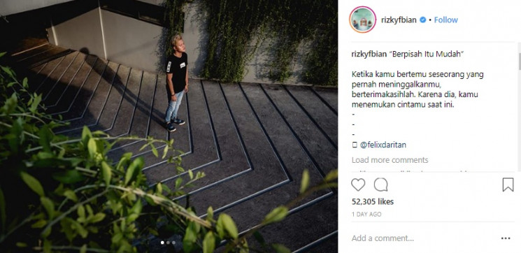 Instagram Rizky Febrian.
