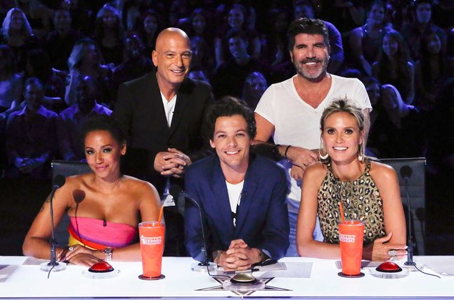 Mel B (kiri) bersama para juri America's Got Talent.