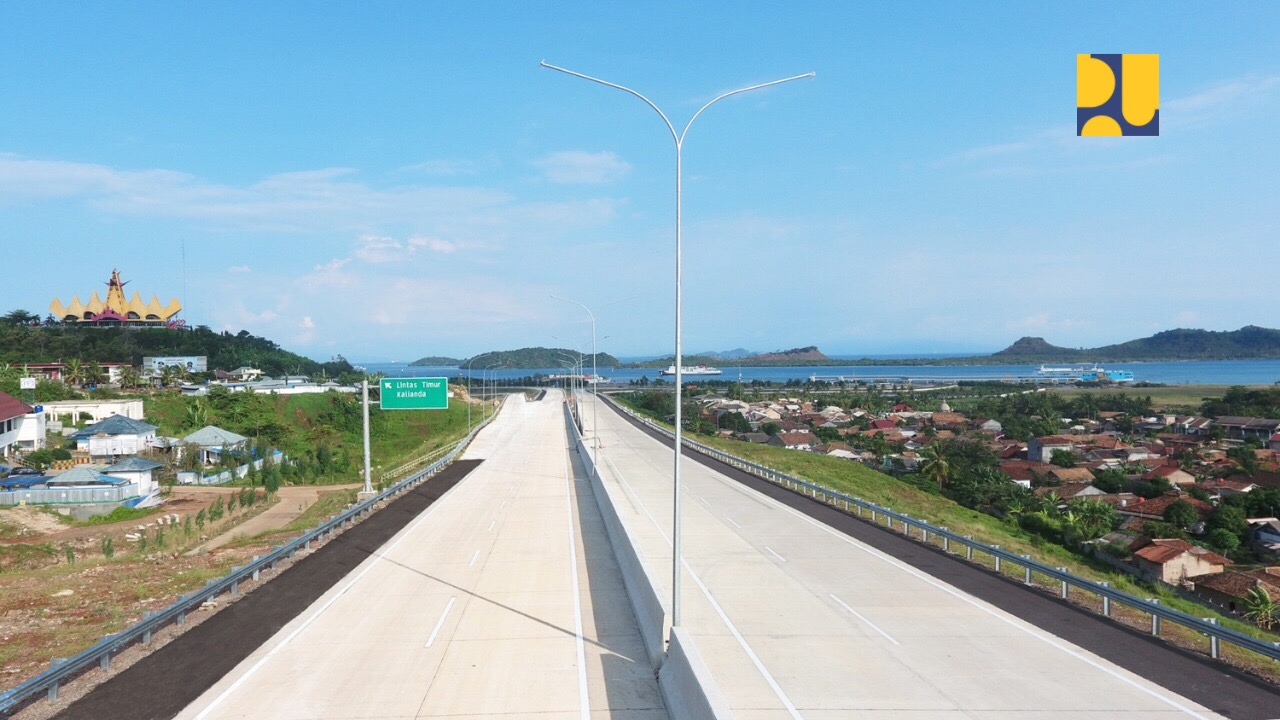 Jalan tol Lampung-Palembang. (Foto: Dok. PUPR)