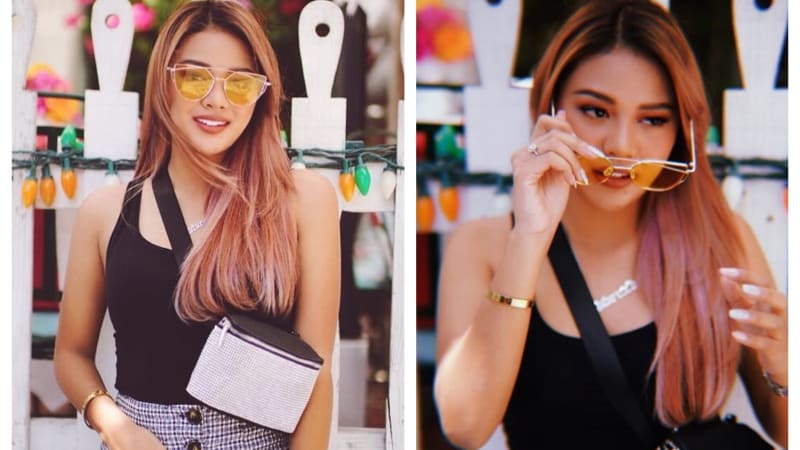 Gelang mewah di tangan kanan Aurel kado ultah dari ayah dan bundanya, Anang-Ashanty.