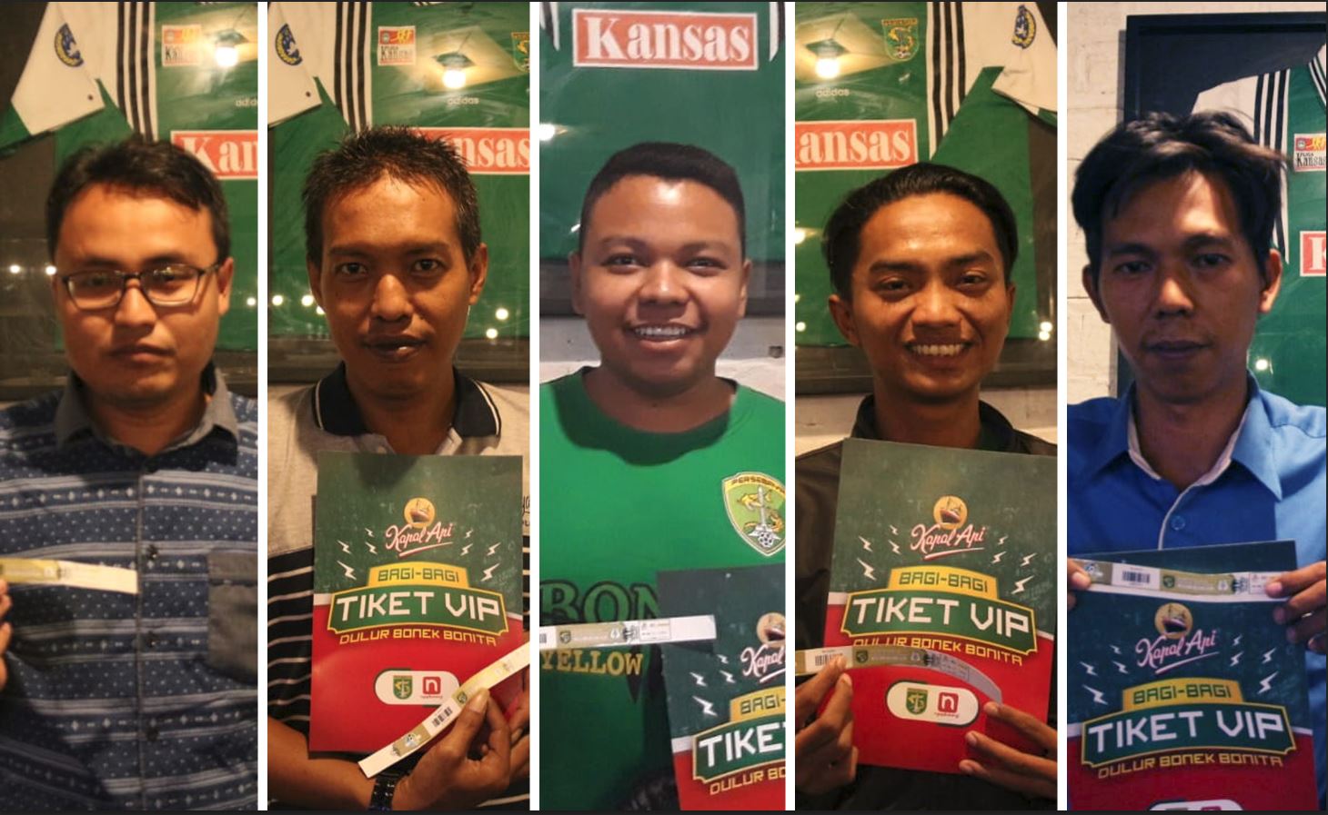 Pemenang kuis Kapal Api Persebaya.